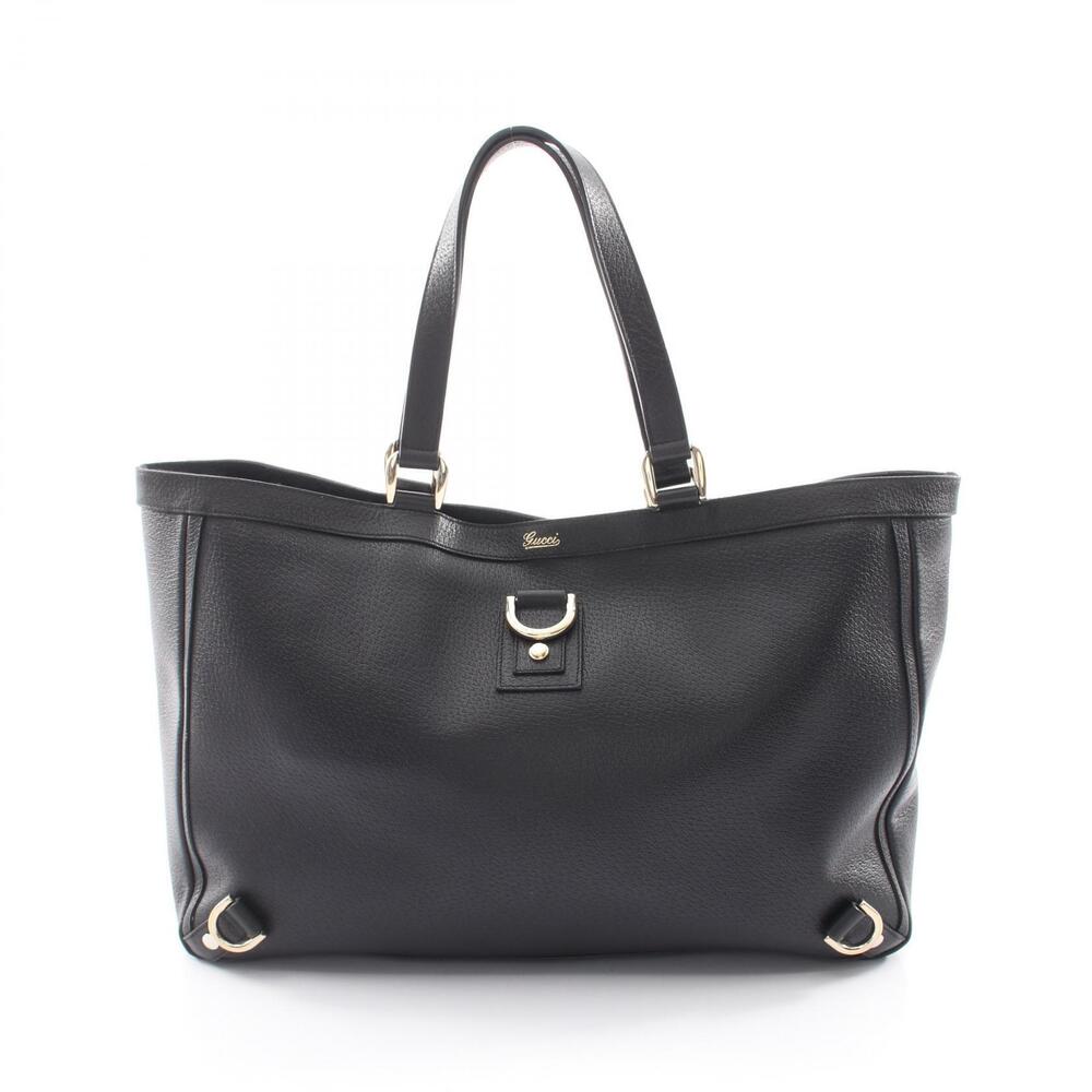 Gucci Abbey Tote Bag Leather Black